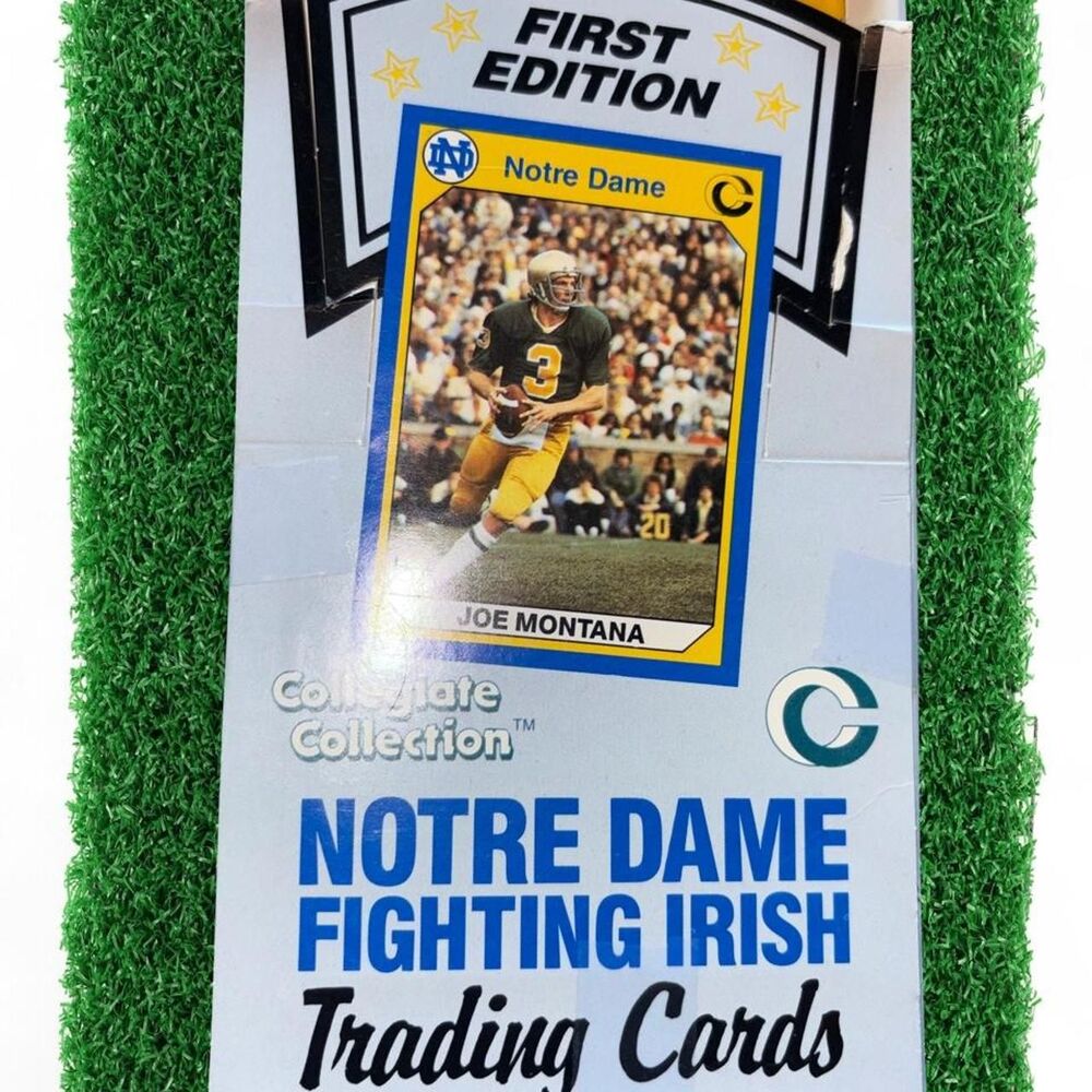 1990 Notre Dame Fighting Irish trading cards box (18 packs) #notredame